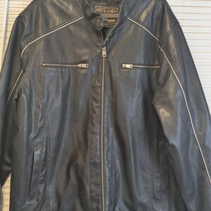 Men's Black Leather Jacket